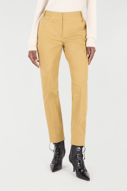 RC Pantaloni Con Stampa Pitone Monocromatica RC Pantaloni Con Stampa Pitone Monocromatica Marrone chiaro UKT206-4NN53