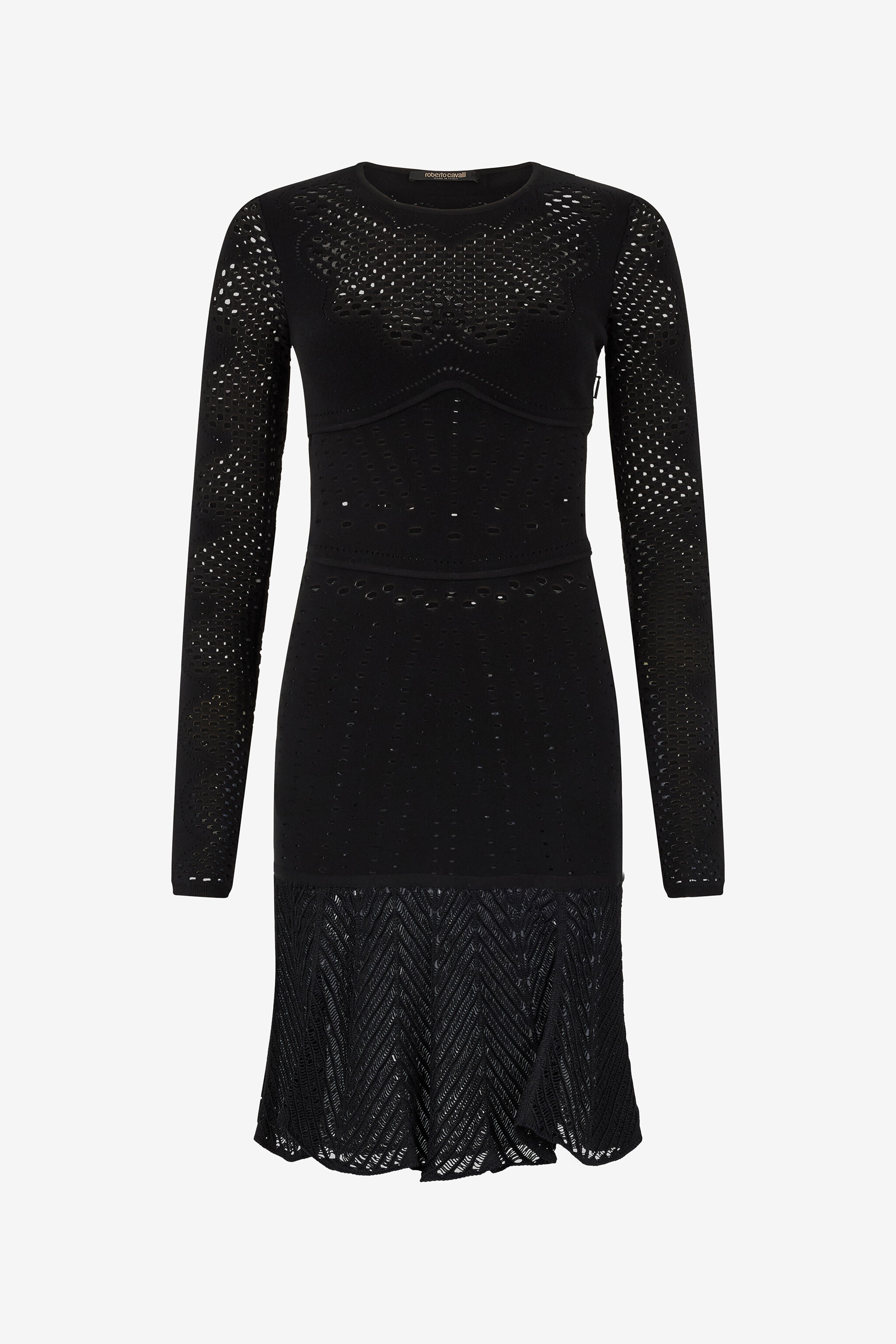 RC Schwarzes Mini Kleid RC Schwarzes Mini Kleid NERO 191101 TKM102-MI009