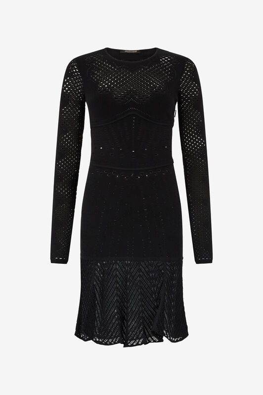 RC Schwarzes Mini Kleid RC Schwarzes Mini Kleid NERO 191101 TKM102-MI009