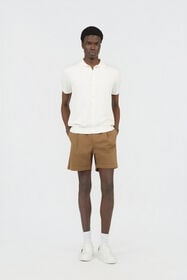 RC Braune Baumwollshorts mit Gürtel MILITARY GREEN SOT20C-FA017