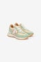 RC Sneakers Avec Dos Contrastant Et Monogramme Mirror Snake Vert clair UKS032-PZM01