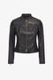 RC Leather biker jacket Black SKP400-PN504