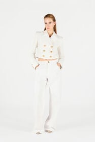 RC Veste Courte Imprimée Wall Blanc UWT403-LG016