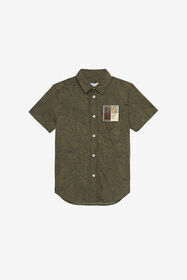 JU Camisa Con Estampado Guepardos Verde UJT70B-7MO35