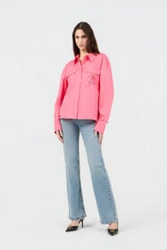 RC Pink Shirt with Rhinestone Jewel Logo IBISCUS SOT70Z-FA001