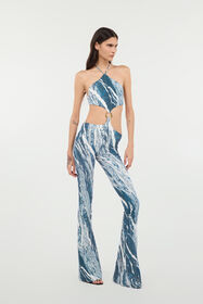 RC Rubane-Print Jumpsuit Dark blue UKT104-LNN22