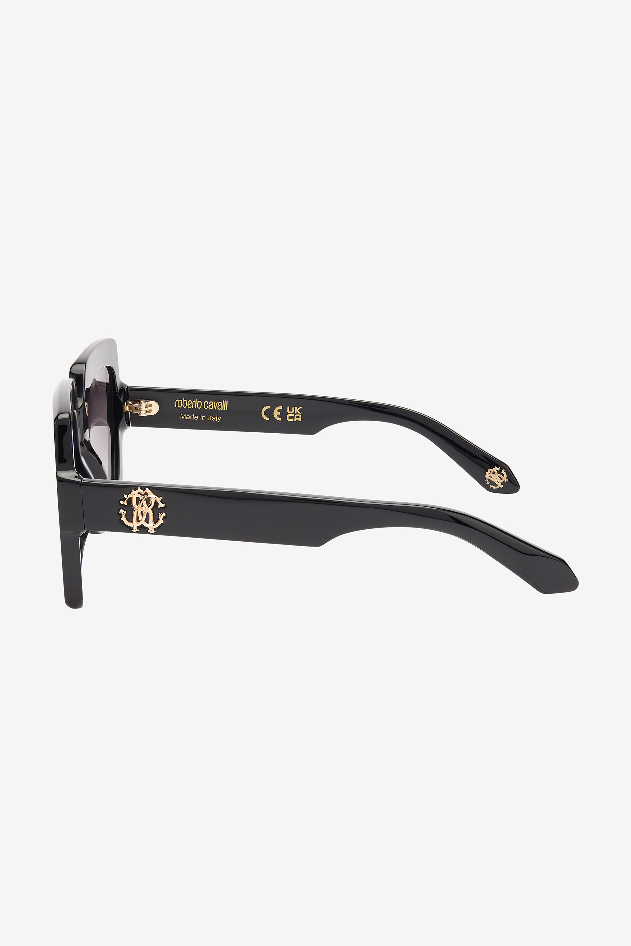 RC Rechteckige Sonnenbrille Monogramm RC RC Rechteckige Sonnenbrille Monogramm RC Schwarz SALD42-ID153