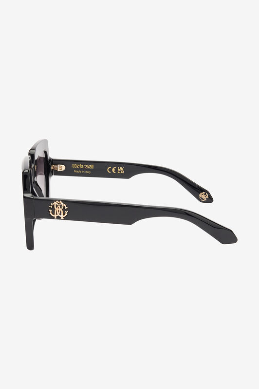 RC Rechteckige Sonnenbrille Monogramm RC RC Rechteckige Sonnenbrille Monogramm RC Schwarz SALD42-ID153