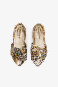 JU Ballerine Jaguar Skin Con Dettaglio Annodato NATURALE TJS01W-ABJ02