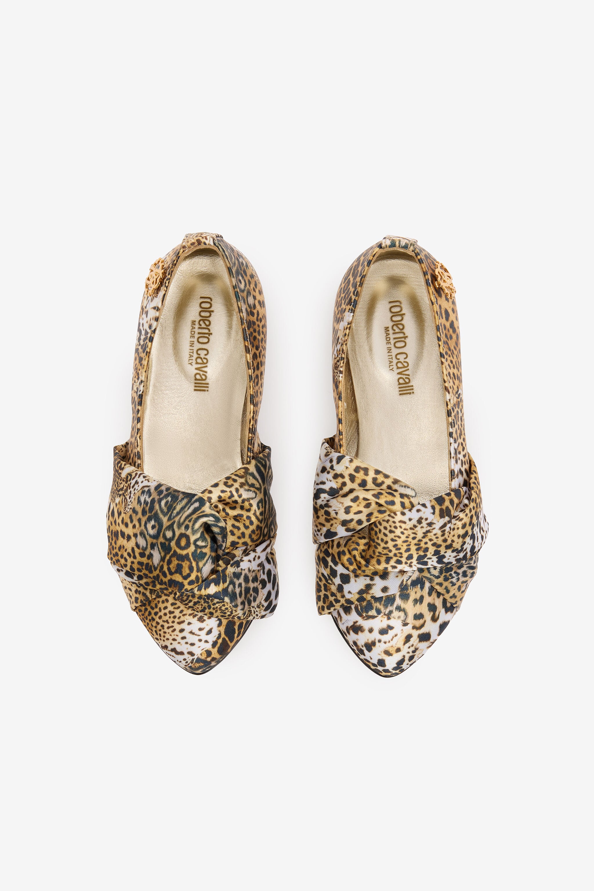 JU Ballerine Jaguar Skin Con Dettaglio Annodato NATURALE TJS01W-ABJ02