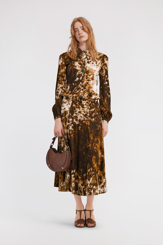 RC Hemdblusenkleid mit Appaloosa-Print RC Hemdblusenkleid mit Appaloosa-Print Braun TKT110-FQN08