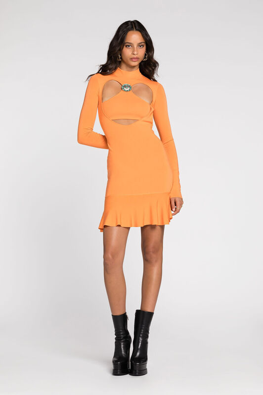 RC Mini-Kleid mit Cut-Out RC Mini-Kleid mit Cut-Out Orange RKM106-MG011