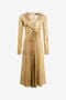 RC Robe midi beige doré à imprimé Serpentine RC Robe midi beige doré à imprimé Serpentine BEIGE/GOLD WWT111-OOS31