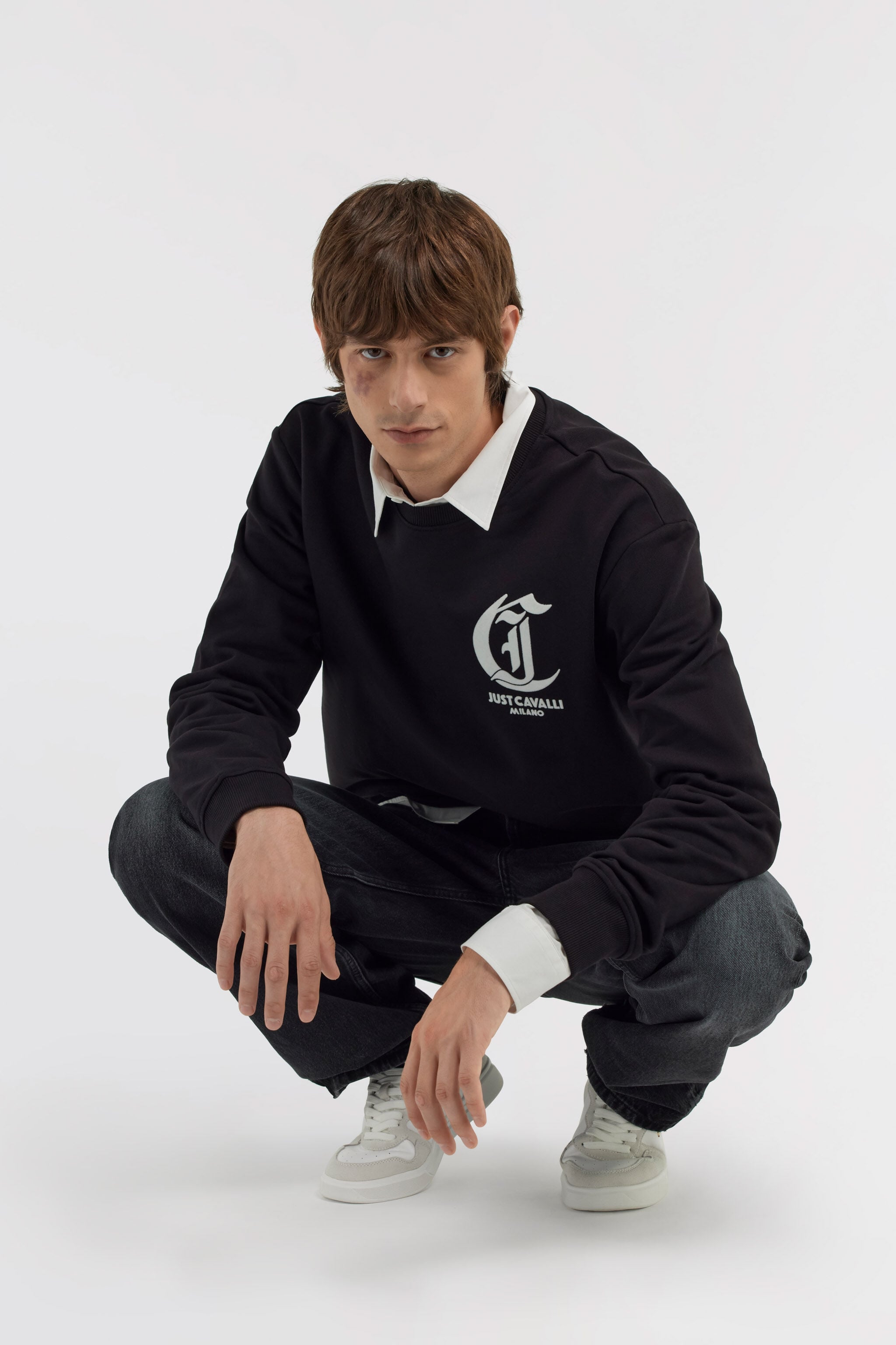 JC Just Cavalli Sweatshirt JC Just Cavalli Sweatshirt Black TFT061-TF078