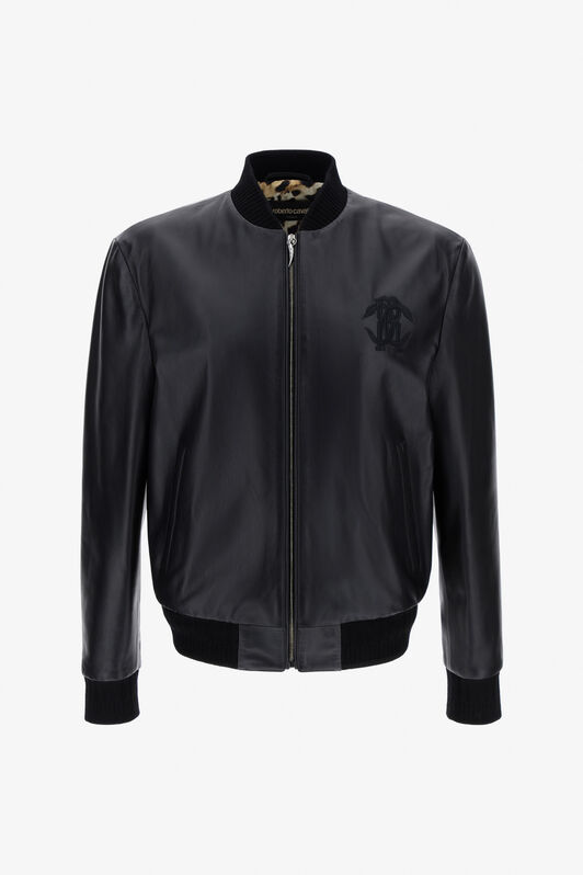 RC Leather bomber Schwarz SRP800-PN002