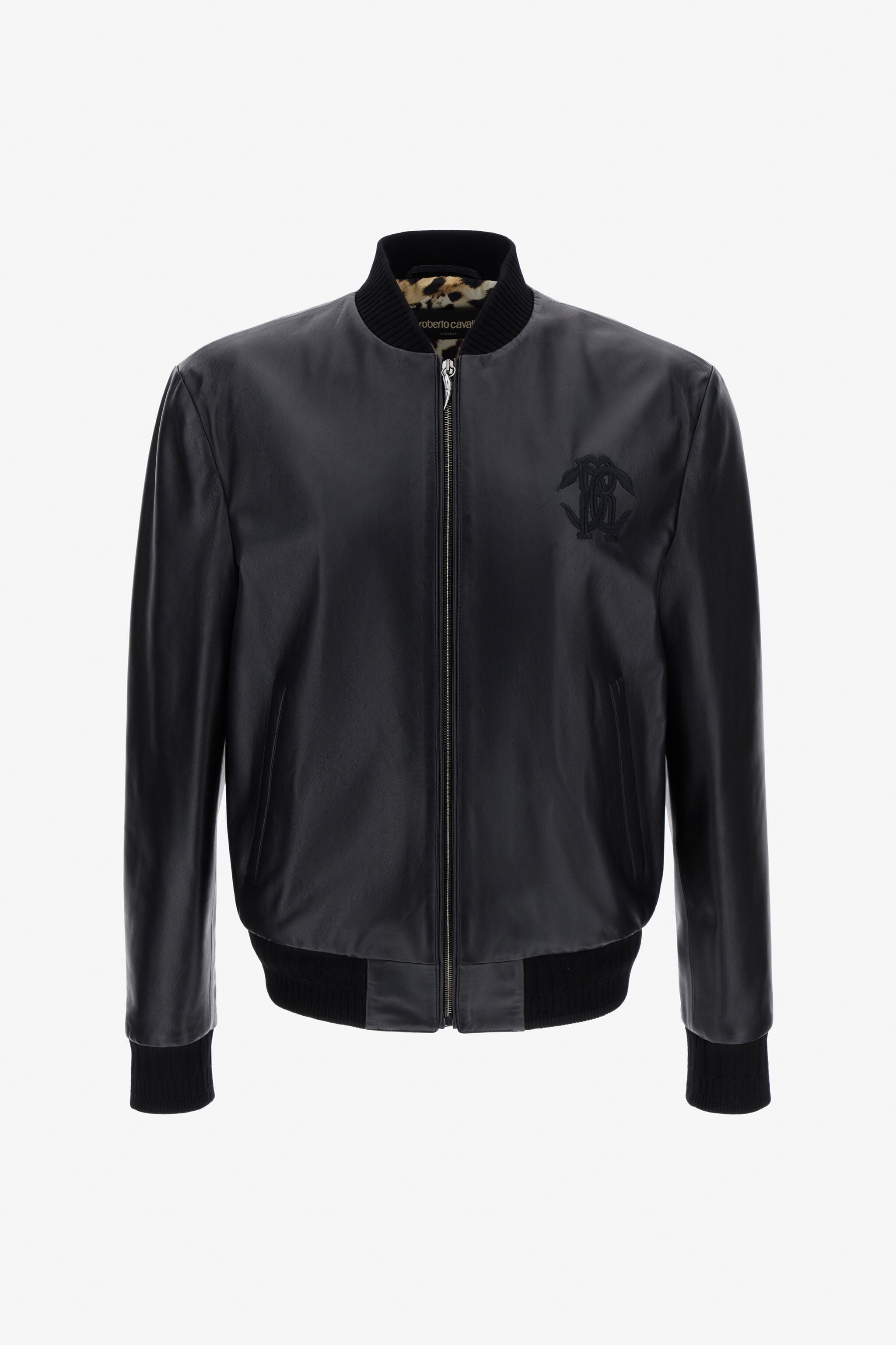 RC Leather bomber Schwarz SRP800-PN002