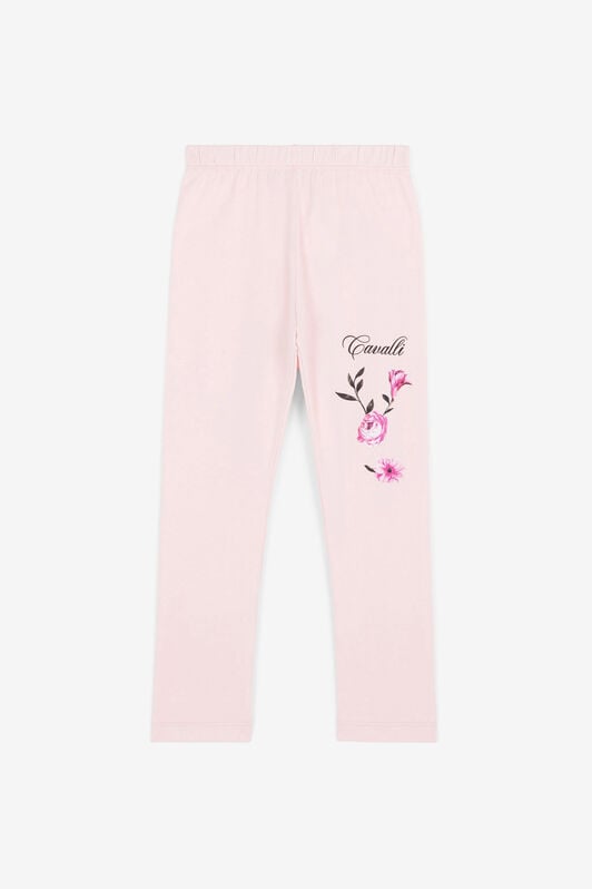 JU Flower-Print Logo Sweatpants JU Flower-Print Logo Sweatpants POUDRE OJT20Q-ISA2J