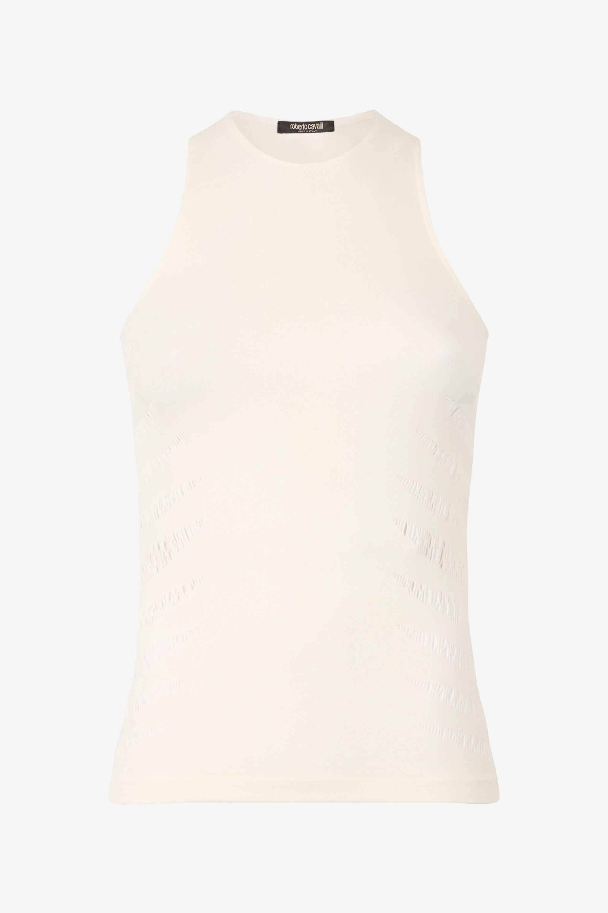 RC Tank Top with Perforated Zebra Pattern RC Tank Top with Perforated Zebra Pattern Ivory UKT613-MA001