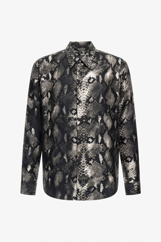 RC Shirt with Snakeskin print RC Shirt with Snakeskin print Black/White SRT713-4QE38