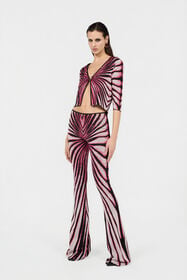 RC Ray Of Paradise Print Trousers MAGENTA XKM200-MI150