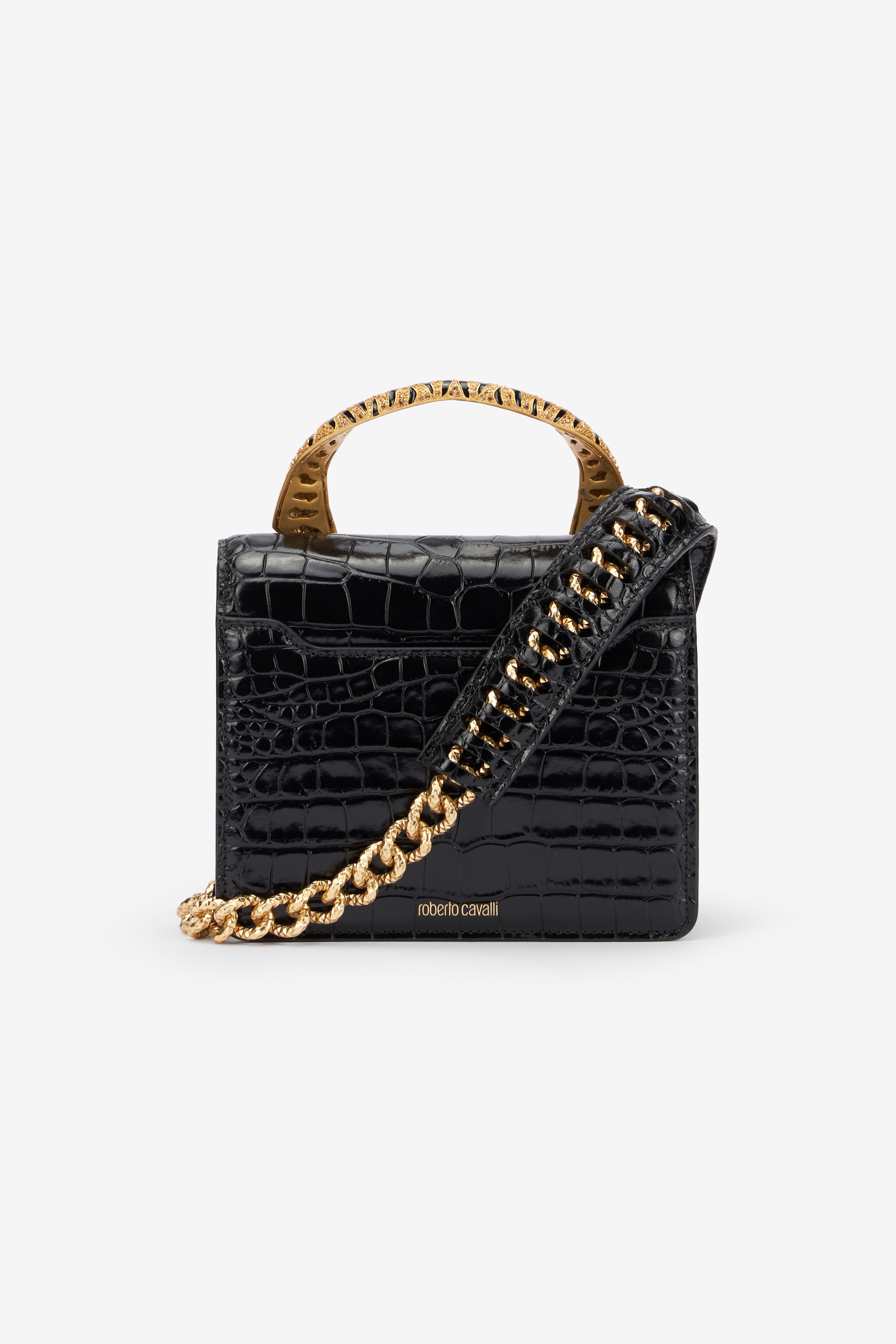 Small Roar Bag in Black for Women | Roberto Cavalli®