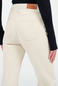 RC Cotton Denim Bootcut Trousers WHITE/GOLD WKJ221-VT004