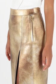 RC Gonna in Pelle Laminata Oro Oro UWP300-PN003