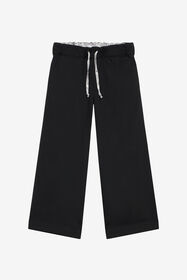 JU Schwarze Wide-Leg-Hose BLACK/P.G. XJT22K-GA108