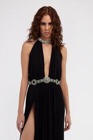 RC Long Black Dress Black RWT124-JJ036