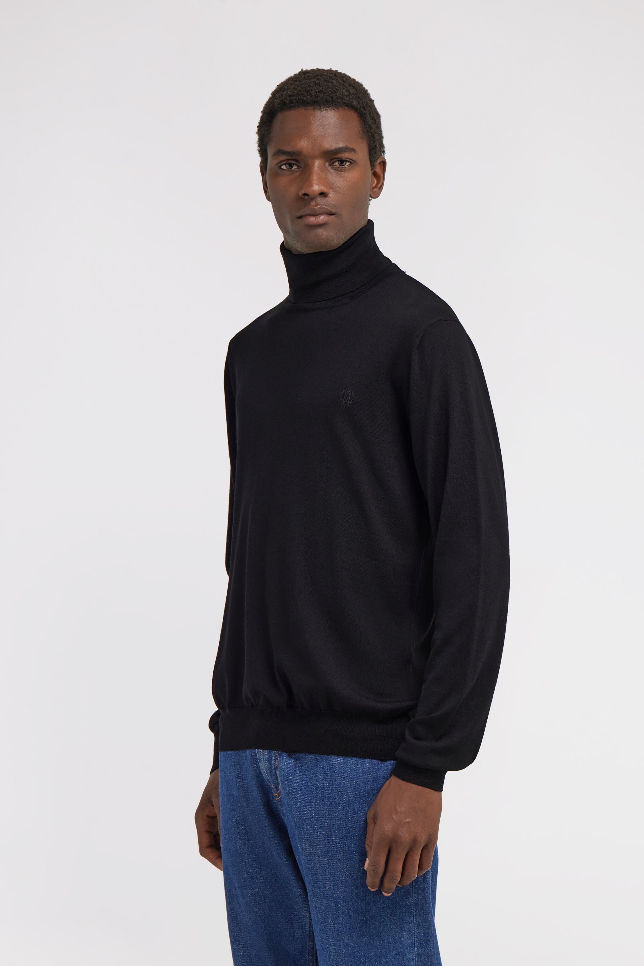 RC Regular Turtleneck Sweater RC Regular Turtleneck Sweater Black SRM621-MA006