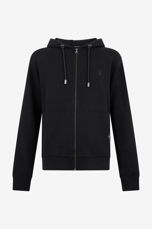 RC Black Sweatshirt Hoodie With Zip RC Black Sweatshirt Hoodie With Zip BLACK TOT66D-CF052
