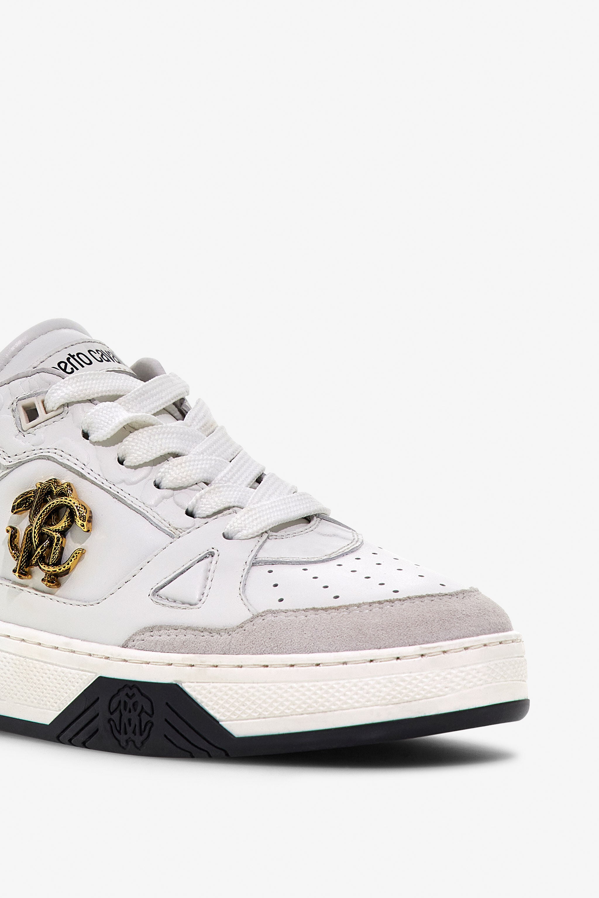 RC Sneaker Mit Jaguar Skin Print Und Monogram RC RC Sneaker Mit Jaguar Skin Print Und Monogram RC Weiß SKS044-PZA01