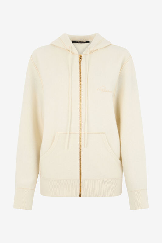 RC Knitted zip-up sweatshirt RC Knitted zip-up sweatshirt Ivory TKM614-MA133