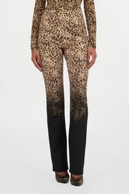 JC Pantaloni Stampa Leopardo 700 BEIGE + 899 BLAC VFT146-VF225