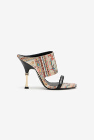 JC Sandalia con estampado Persian Tarot 744 BEIGE + 217 AZZU WFS087-WF325
