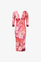 RC Midikleid mit Plumange-Print RC Midikleid mit Plumange-Print Fuchsia SWT149-LNL71
