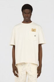 JC Ivory T-Shirt With Embroidered Persian Tarot Detail OFF WHITE WFT093-WF123