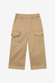 JU Beige Cargo Pants With Elasticated Waist BEIG.MARZ. XJT22C-CE035
