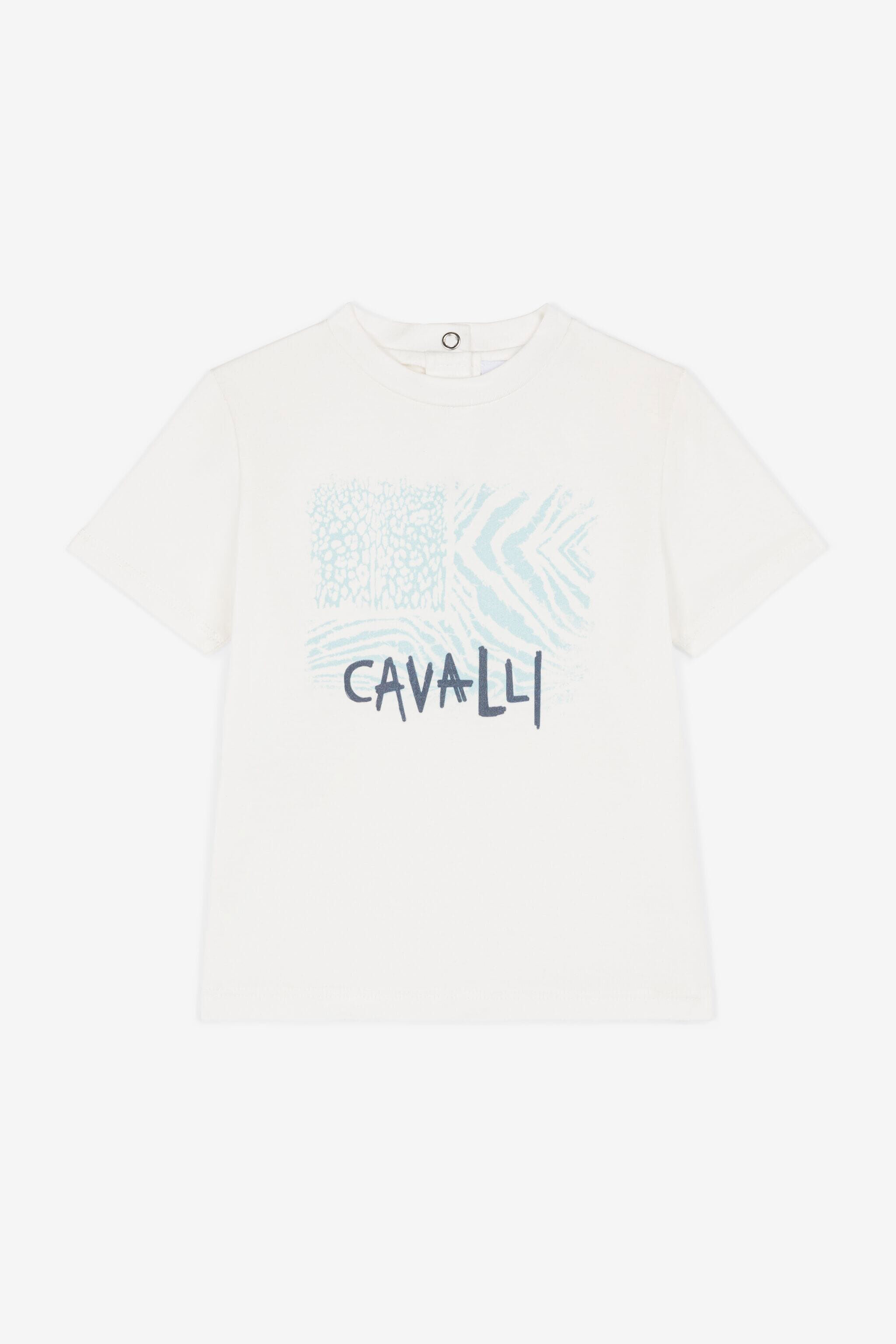 JU Animalier Patchwork-Print T-Shirt JU Animalier Patchwork-Print T-Shirt Light blue OJT638-JV025