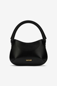 RC Black Leather Top Handle Bag with Monogram RC BLACK ROB00E-PZ085
