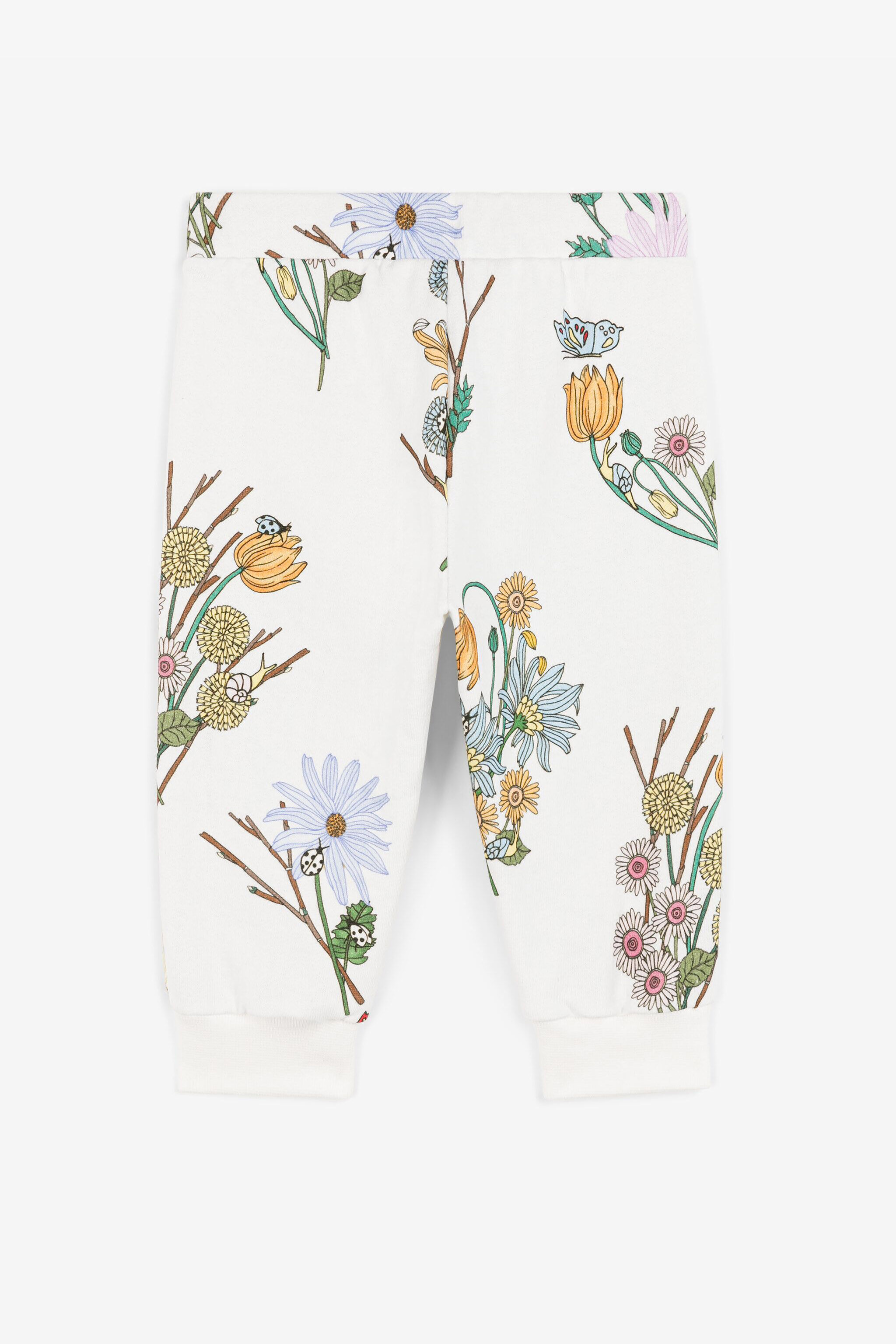 JU Pantaloni sportivi con stampa floreale JU Pantaloni sportivi con stampa floreale Bianco RJT20J-5OH89