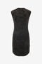 JC Mini-Robe Côtelée Avec Monogramme JC JC Mini-Robe Côtelée Avec Monogramme JC Noir UFT163-UF229