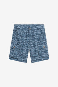 JU Cotton Shorts With All-Over Print Blue UJT209-7MO44