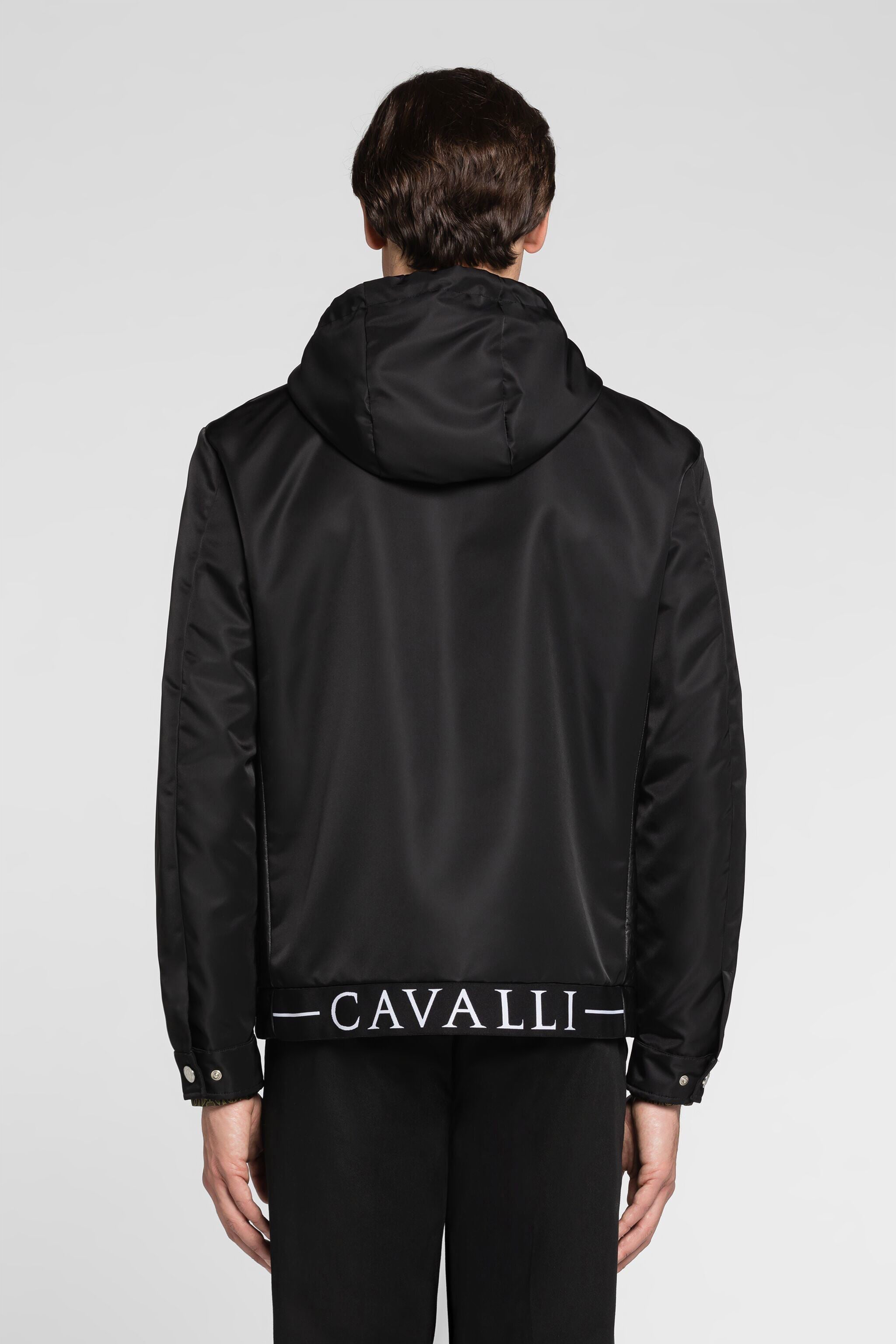 RC RC Monogram-Print Hooded Jacket RC RC Monogram-Print Hooded Jacket Black PRT513-SB007