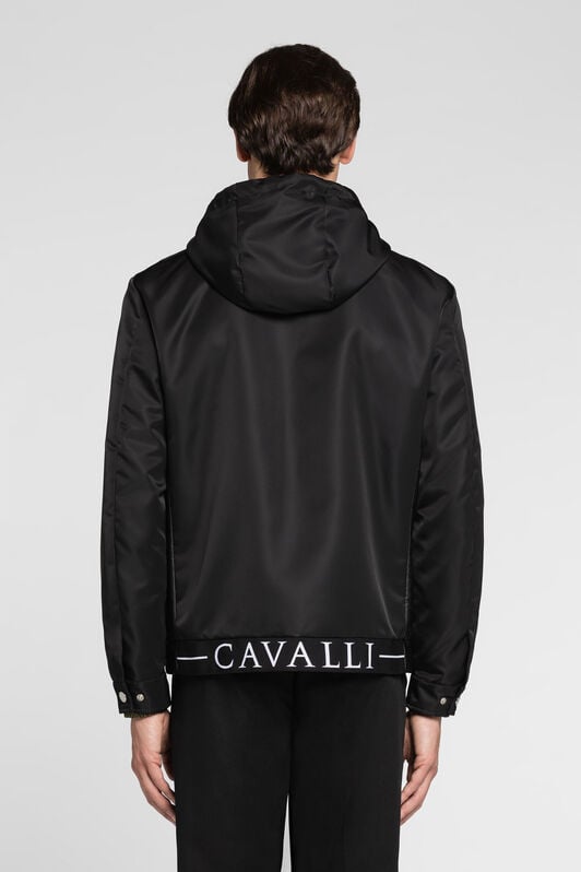 RC RC Monogram-Print Hooded Jacket RC RC Monogram-Print Hooded Jacket Black PRT513-SB007