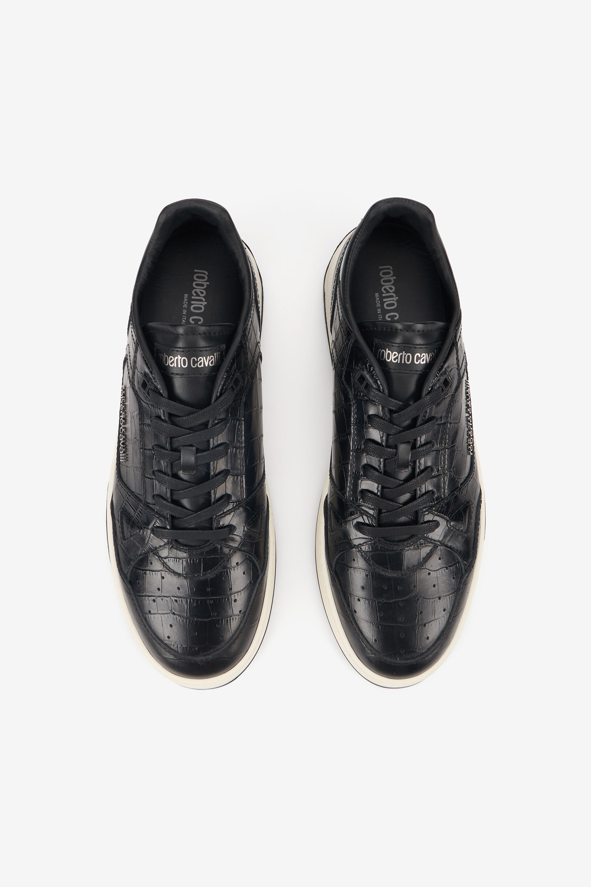 RC Sneakers nere effetto coccodrillo RC Sneakers nere effetto coccodrillo BLACK TOS00J-PZA72