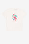 JU Colour-block monogram-print T-shirt White QJT651-JV025