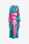 RC Abito Lungo In Seta Con Cut-Out E Stampa Marmorizzata Multicolor RC Abito Lungo In Seta Con Cut-Out E Stampa Marmorizzata Multicolor VERDE/ROSA VWT193-TYR79