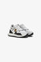 RC Sneakers with Monogram Mirror Snake Negro/Blanco RKS048-PZB33
