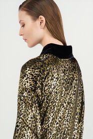 RC Fil Coupé Leopard Print Coat BLACK/GOLD WKT502-FT061